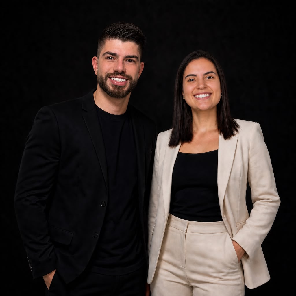 Willian Müller e Talissa Rocha, cofundadores da UpTeam